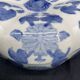 Chinese covered pot, box, jewelry box, pumpkin, white porcelain, China blue plant decor