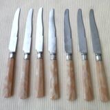 7 Couteaux à fromage monogrammés CR