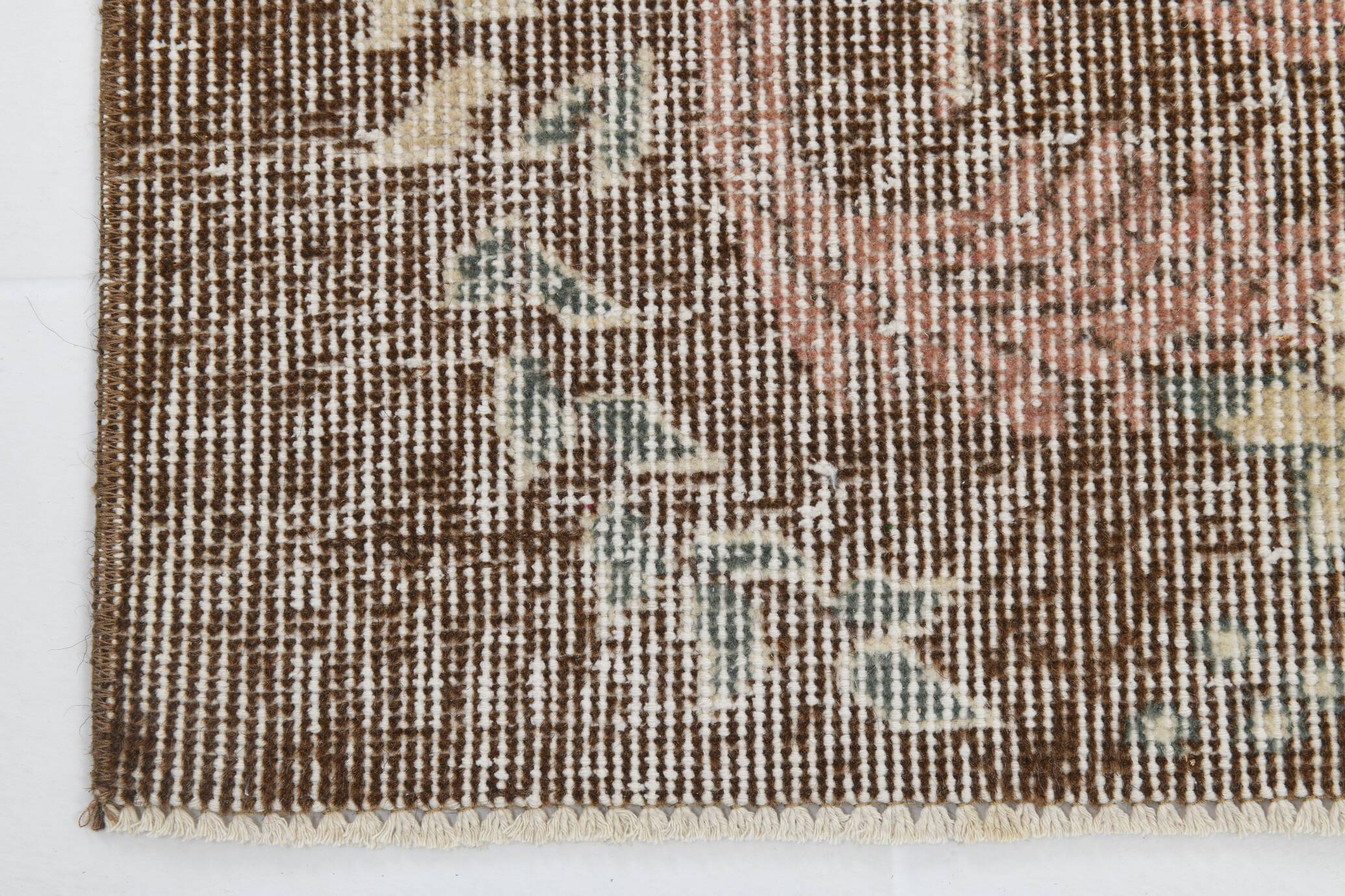 vintage madellion wool rug, Beige Brown Wool rug 6x10 large carpet