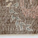 vintage madellion wool rug, Beige Brown Wool rug 6x10 large carpet