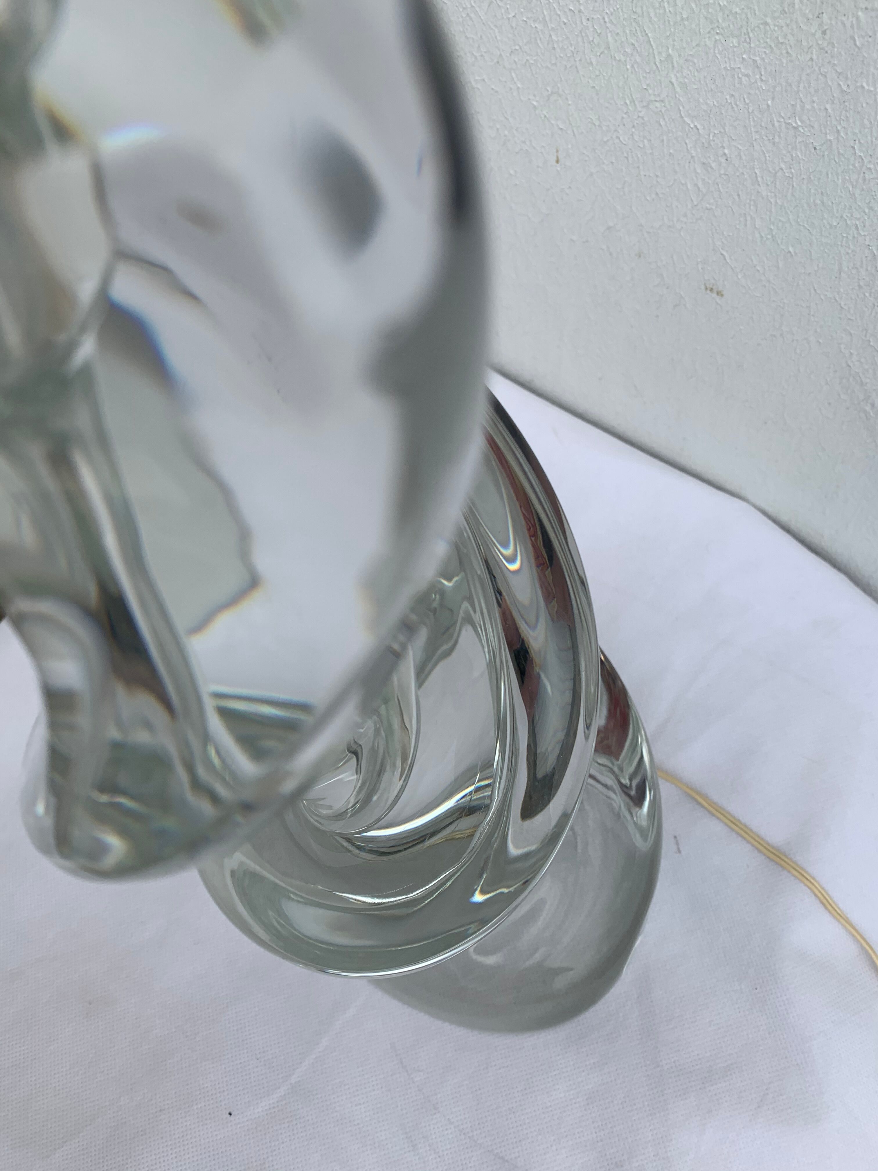 Sèvres crystal lamp foot