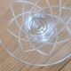6 verres à pied en verre gravé