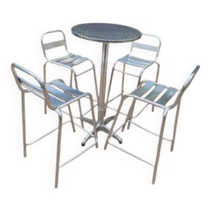 Table et 4 chaises rétro