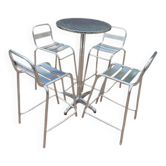 Table et 4 chaises rétro