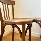 2 Baumann bistro chairs in dark wood