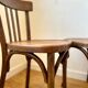 2 chaises bistrot Baumann en bois foncé