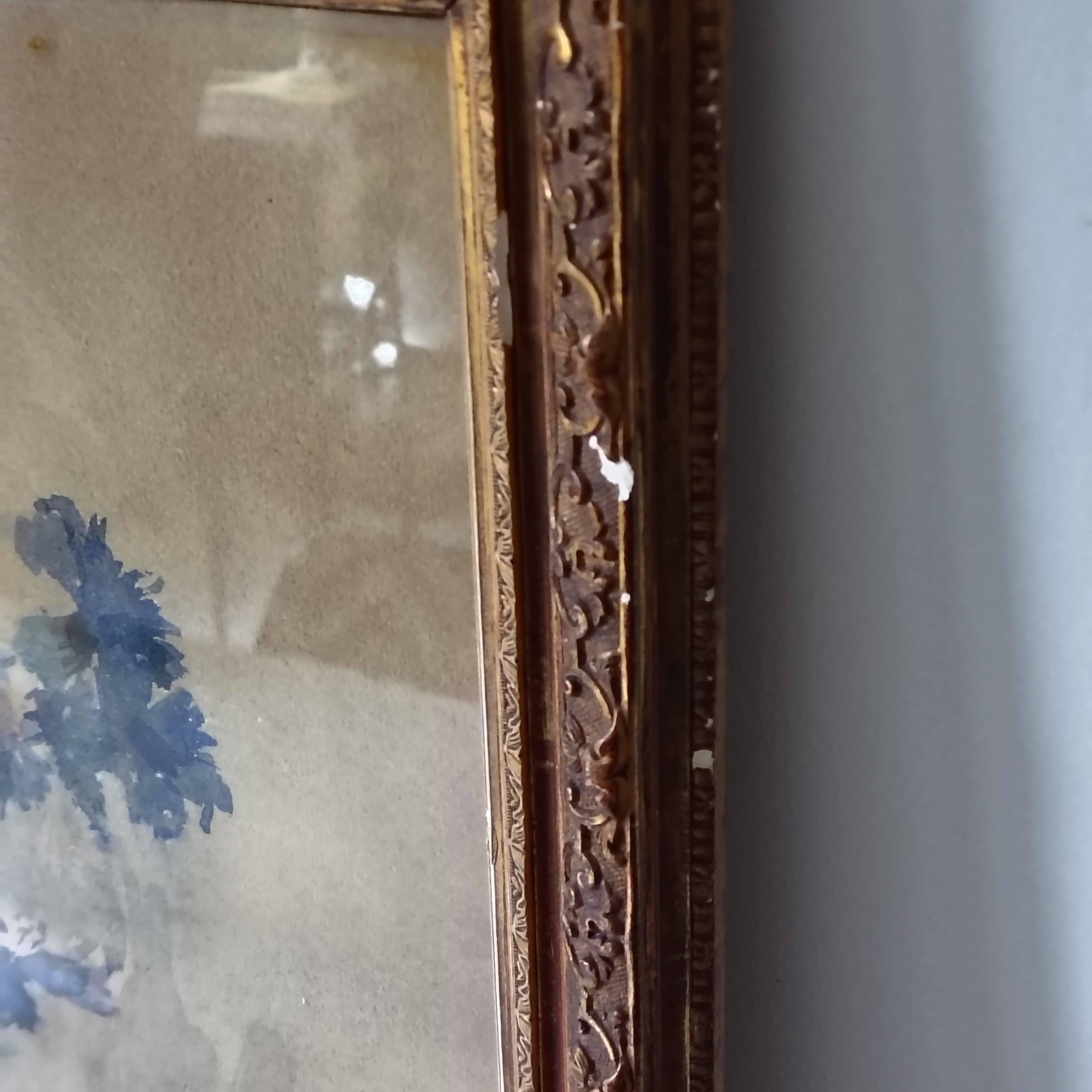 Nature morte en aquarelle italienne début XXe