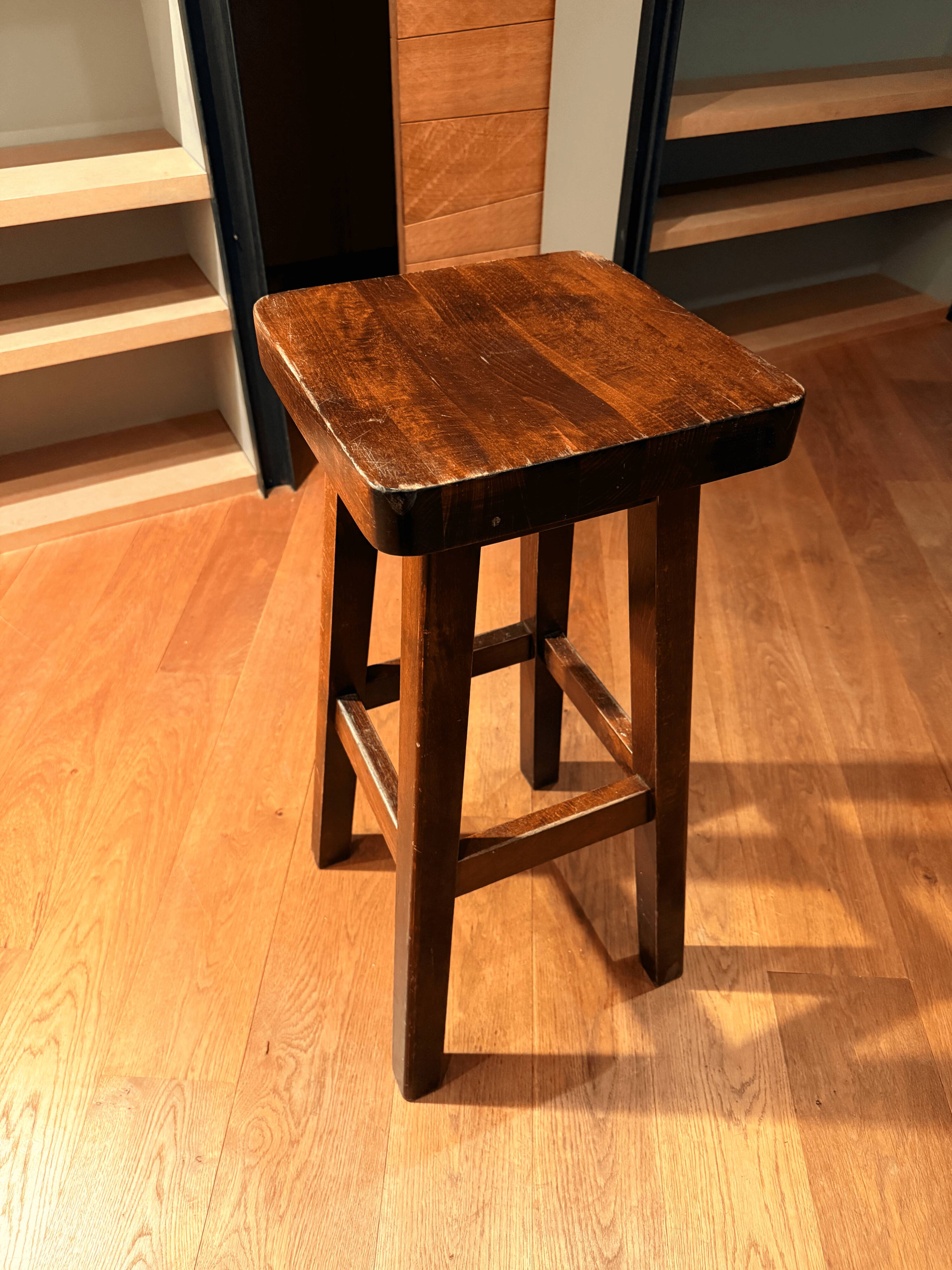 Mid-Century Brutalist Bar Stools, 1960s, Set of 8