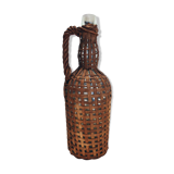 Carafe rattan vintage bottle