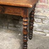 Draper's table / solid oak console 1900s