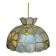 Capiz shell and brass pendant light