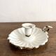 Antique enamelled sheet metal candle holder