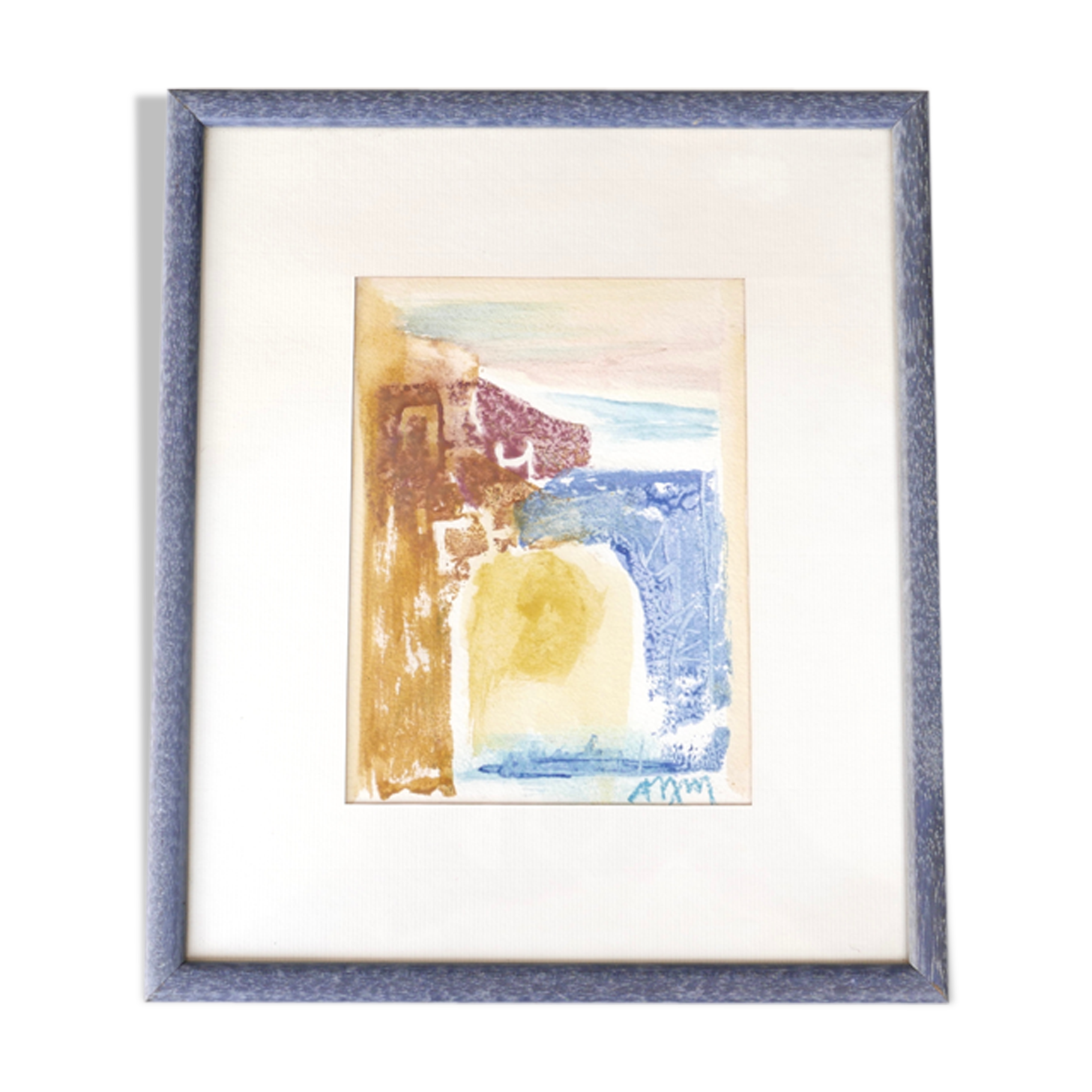 Painting, signed abstract painting, 70s