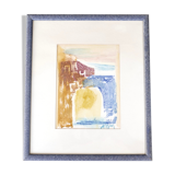 Painting, signed abstract painting, 70s