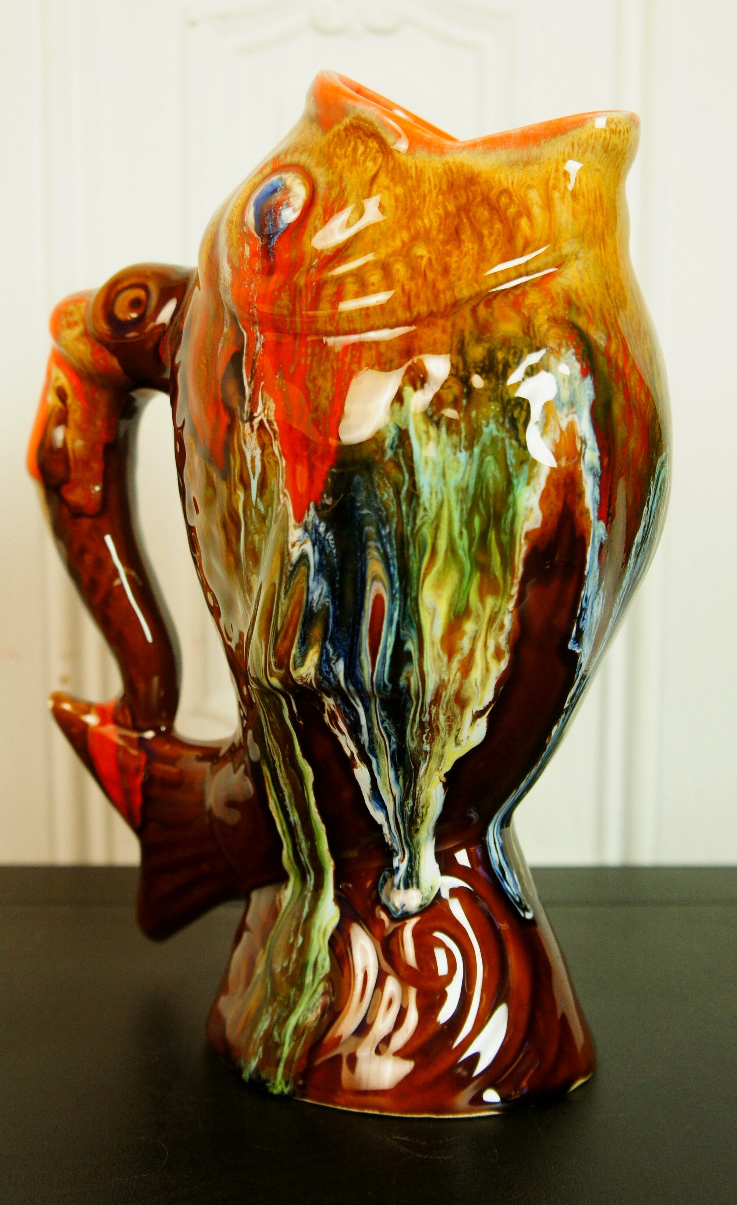 Zoomorphic ceramic pitcher