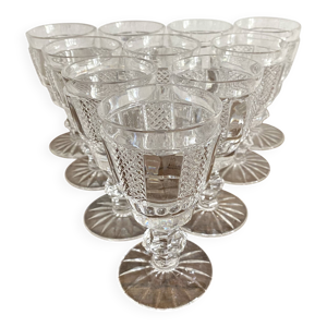 verres à  vin blanc - cristal