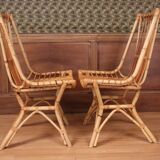 Pair of rattan chairs