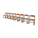 Baumann sleigh chairs, set of 8