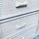 Washed Rattan Chest of Drawers, 1980s