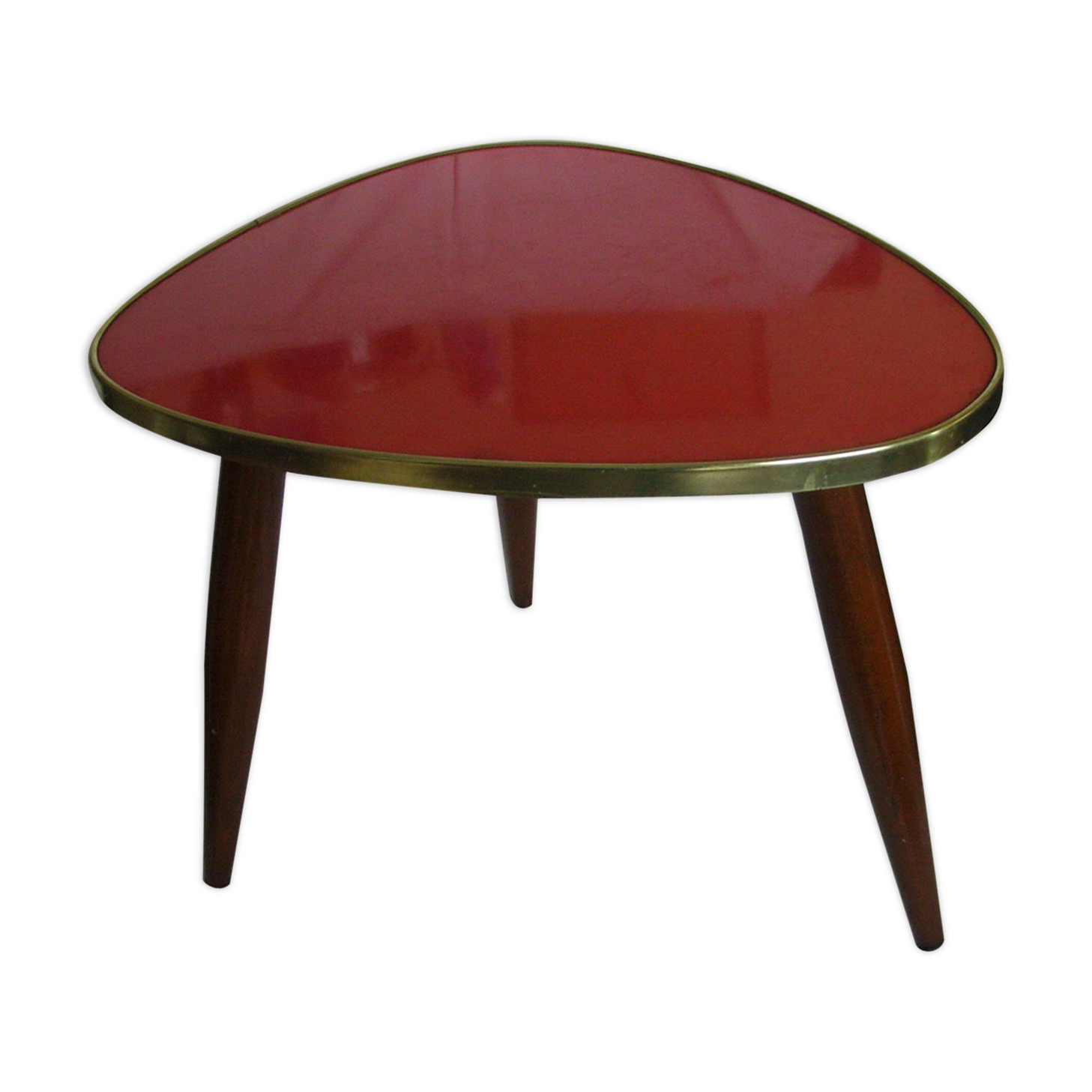 Plant holder tripod in red formica