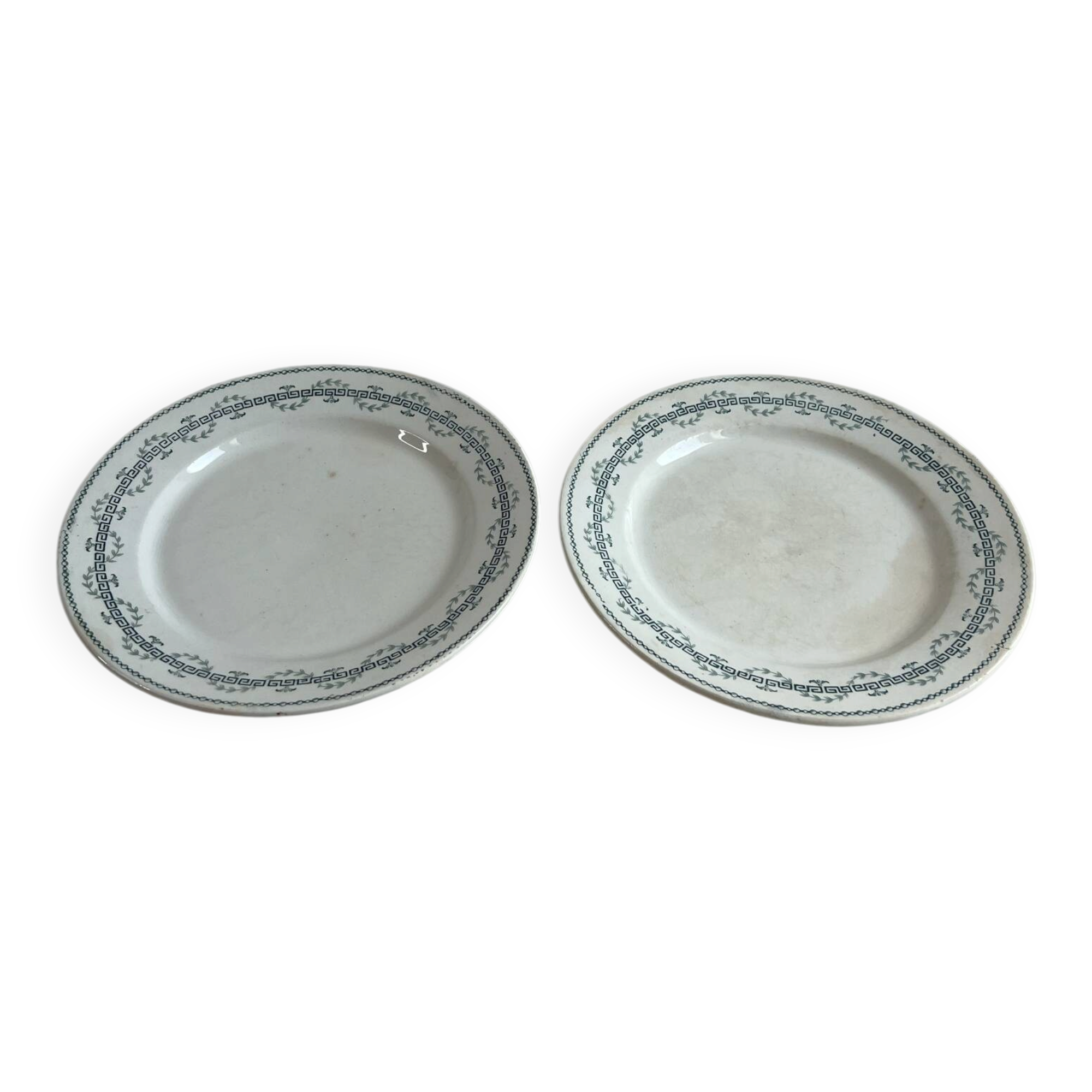 Set of 2 flat plates GIEN, Austerlitz Collection