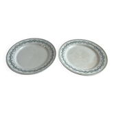 Lot de 2 assiettes plates GIEN, Collection Austerlitz
