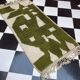 Handmade pure wool traditional green rug 140 x 260 cm
