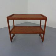 Teak Bar Cart by Holger Georg Jensen for Kubus, Denmark, 1960s