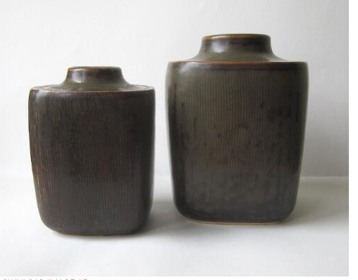Pair of Scandinavian vase by Knud Valdemar Pedersen