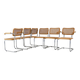 Set of 6 dining chairs Style B32 by Marcel Breuer