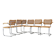 Set of 6 dining chairs Style B32 by Marcel Breuer