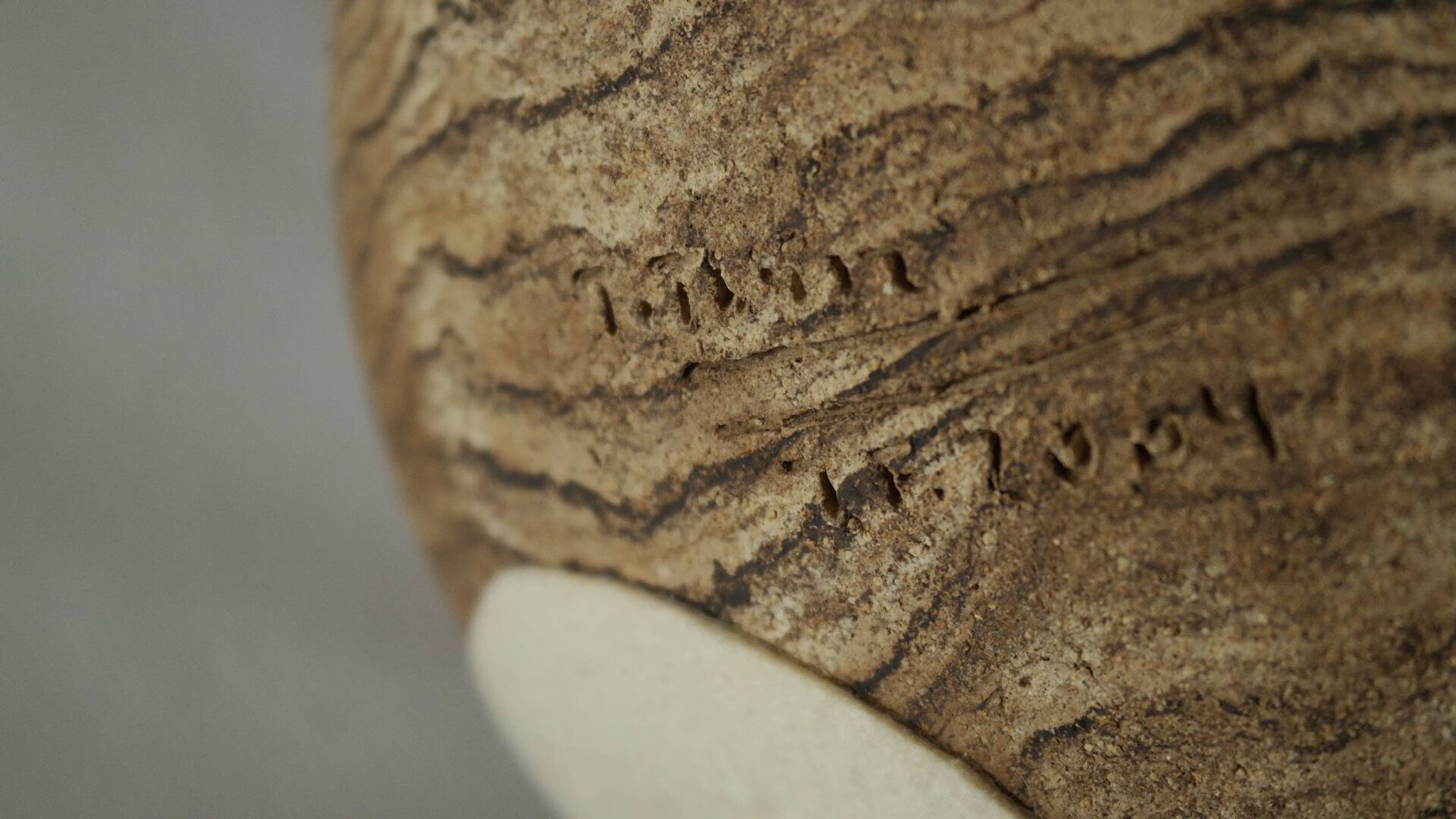 Vide poche coupe Céramique d'Art grès sable XXI