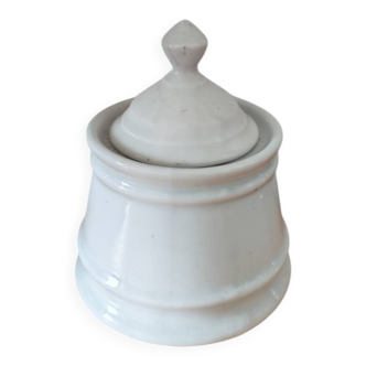 White porcelain sugar bowl