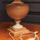 Pair of Tertre 1980 double patina resin lamps