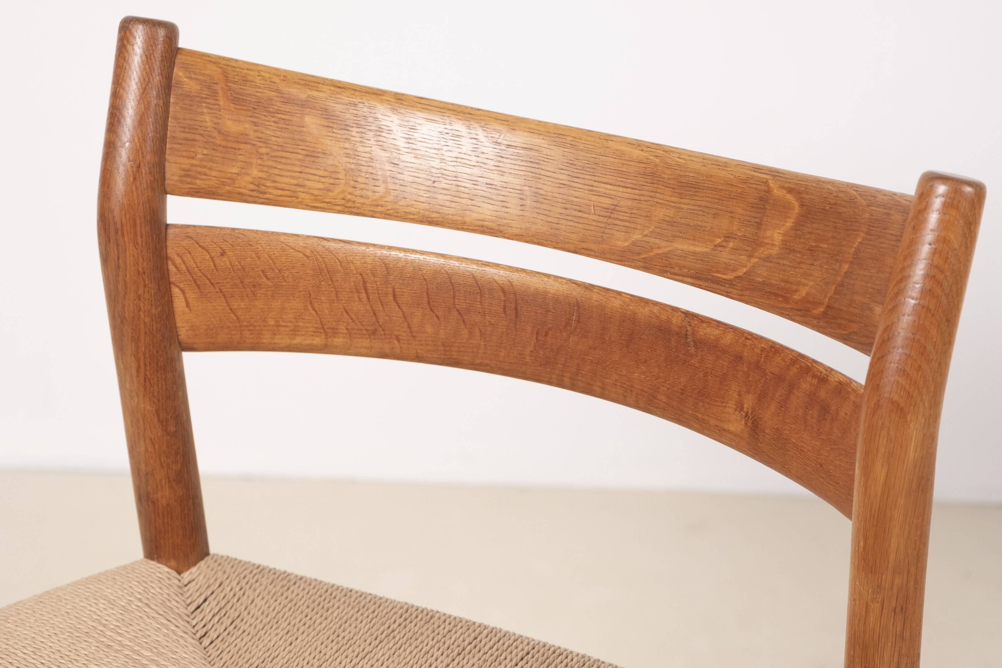 2x Børge Mogensen BM1 oak dining chairs, 1950s, Denmark