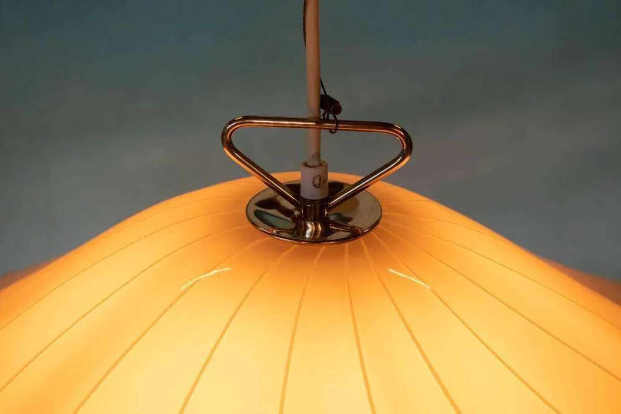 Vintage glass suspension lamp Kalmar Fazzoletto
