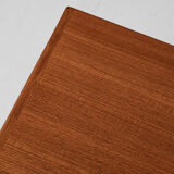 Midcentury Danish sideboard in teak with tambour doors by Dyrlund 1960s - wooden legs