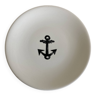 Gien centerpiece for Primavera Le Printemps 1960 Riviera marine anchor