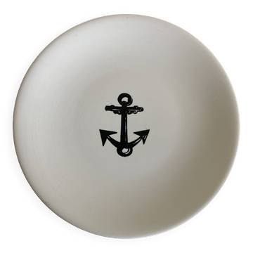 Gien centerpiece for Primavera Le Printemps 1960 Riviera marine anchor