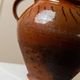 Pot à confit ancien rustique en céramique avec anses - Italie XIXe siècle - vase idéal pour une décoration de cuisine campagne, idée cadeau