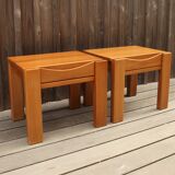 Paire de chevet en orme Maison Regain