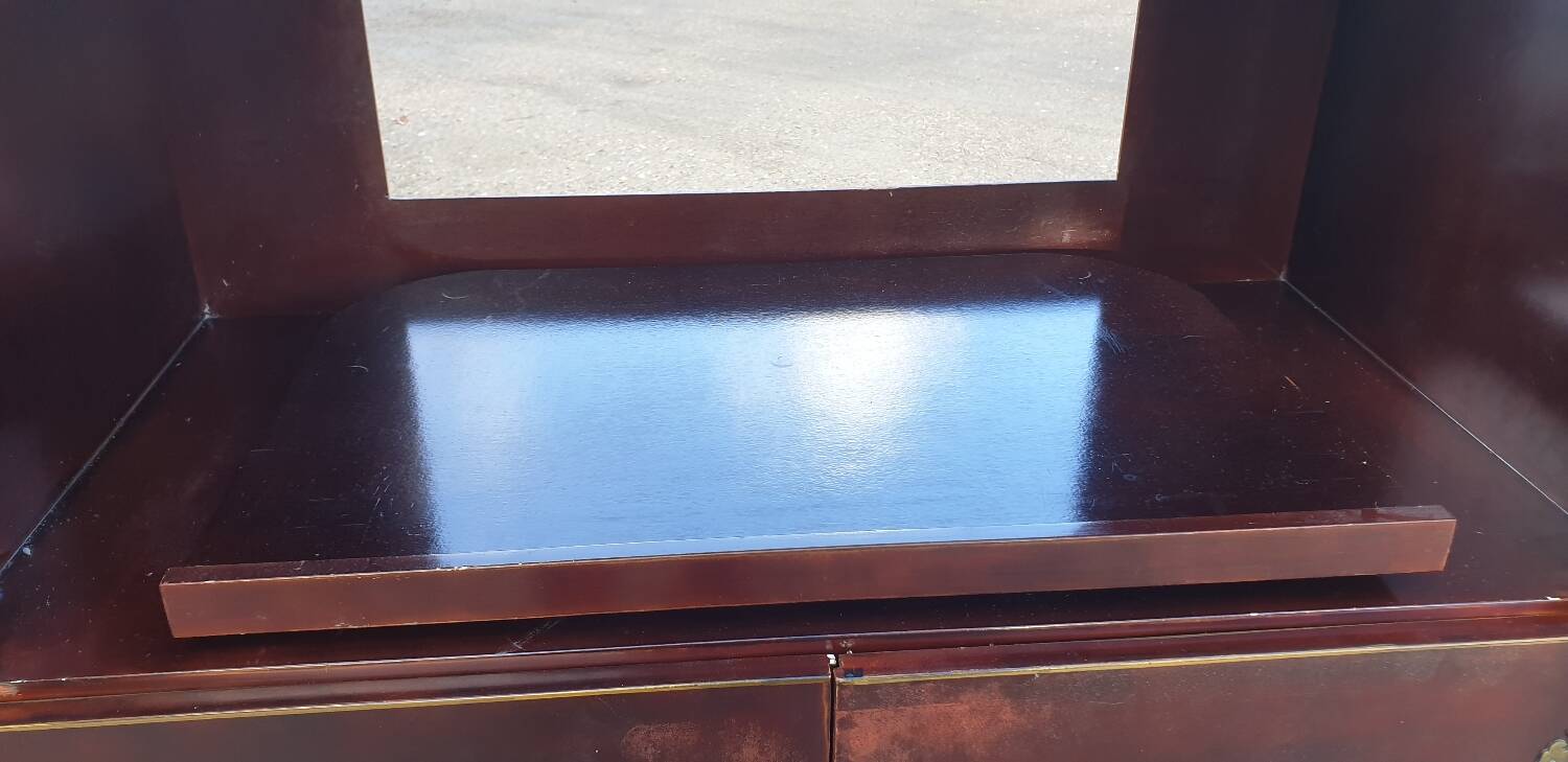 Chinese lacquer TV cabinet from the seventies