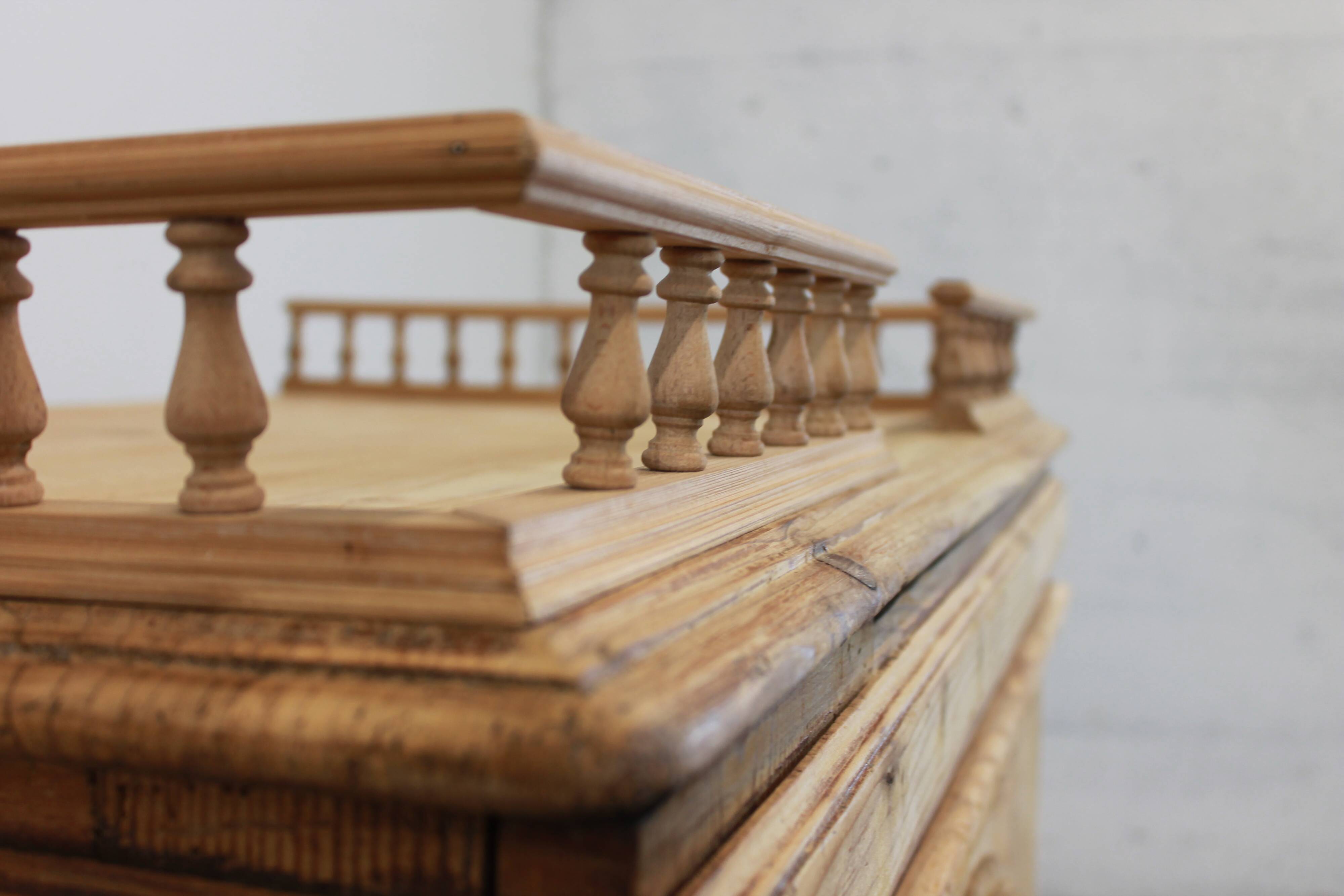 Fir wood trade counter