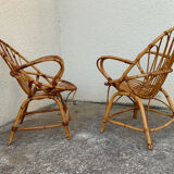 Pair of vintage shell armchairs 1950