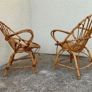Pair of vintage shell armchairs 1950