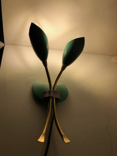 Double vintage Italian wall light 1950s
