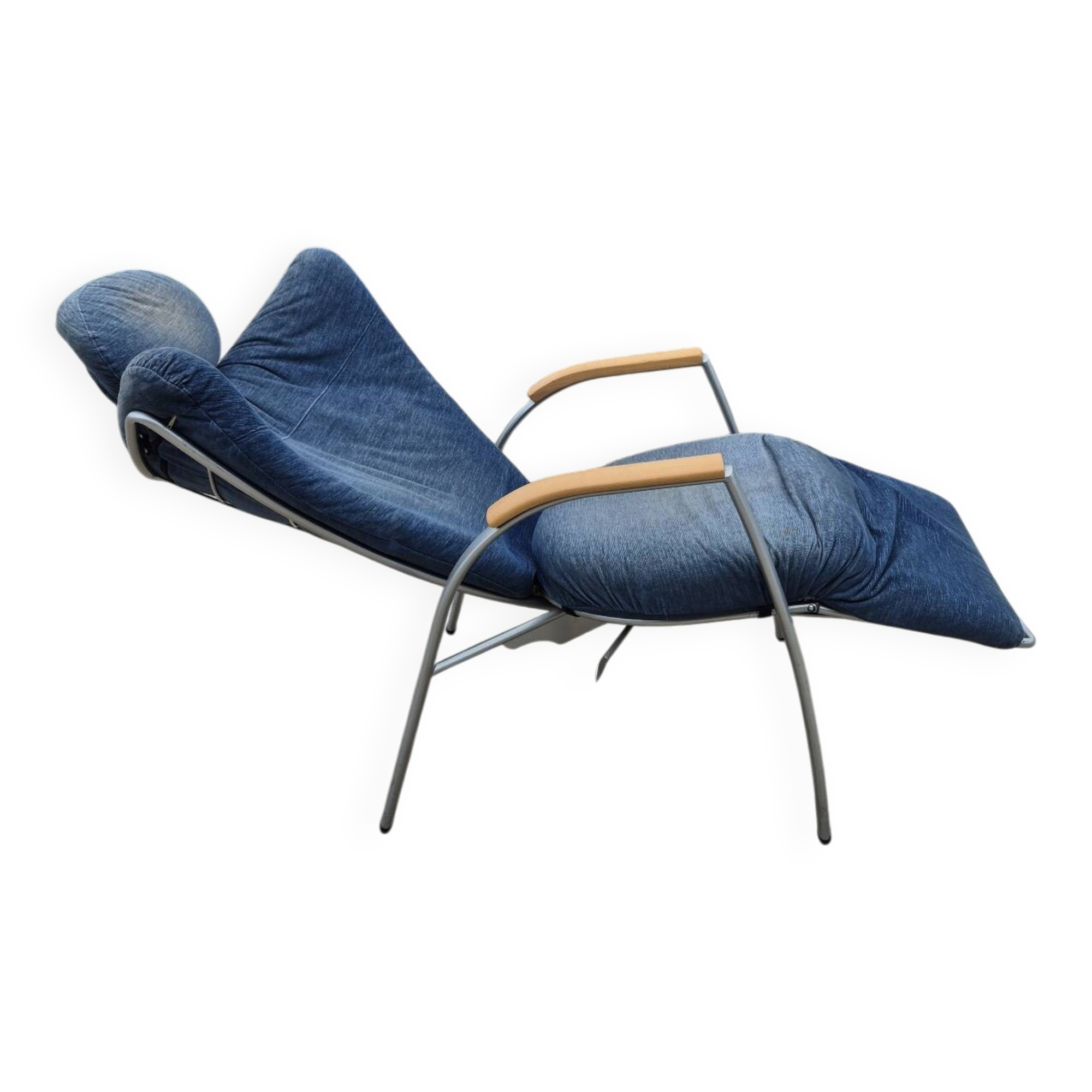 vintage memphis style Skipper relax chair Bonaldo 1980s postmodern