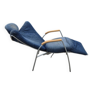 vintage memphis style Skipper relax chair Bonaldo 1980s postmodern
