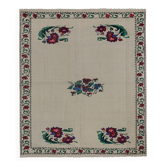 Tapis vintage turc de oushak tissé à la main 167x198 cm