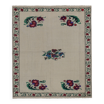 Vintage Turkish Oushak Handwoven Rug 167x198 cm
